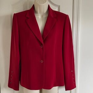 Ann Taylor Vibrant Red Blazer